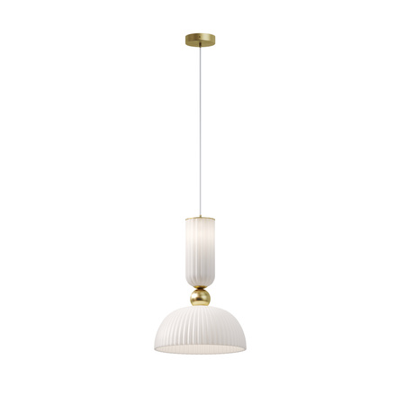 Ekskluzywna karbowana pojedyńcza lampa wisząca z dodatkowym podświetleniem LED Antic MOD302PL-01W1 Maytoni