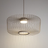 Beżowa lampa wisząca druciana cylindryczna na żarówkę GX53 KENAI C Nowodvorski 12226