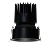 Czarne oczko sufitowe MIRT IP65 15W 4000K BK AZZARDO AZ7097