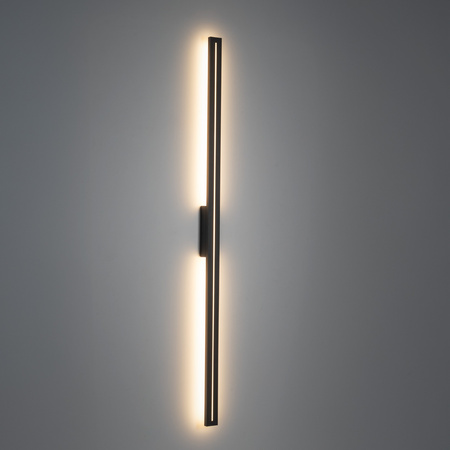 Szary pionowy kinkiet elewacyjny 121cm podświetlający ściane LED 3000K LINEA M KINKIET IP65 Tk Lighting 18176