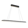 Lampa wisząca owalna Saturno 30W LED CCT Czarny Milagro ML2957