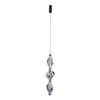 Lampa wisząca z ciekawym dymionym kloszem ELVA BLACK 22W Tk Lighting 18215