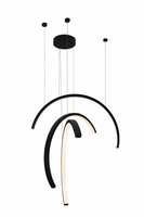 LAMPA WISZĄCA TRIO ARC MATT BLACK MAXLIGHT P0507