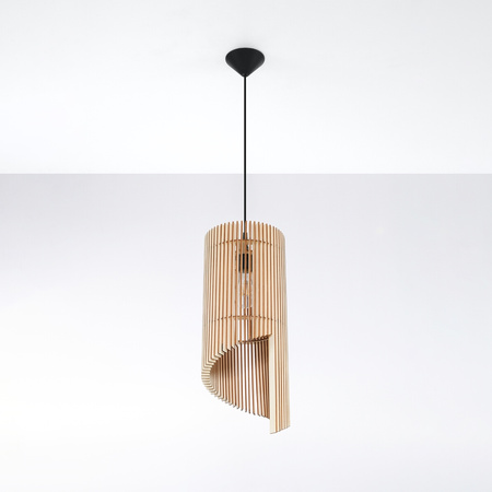 Lampa wisząca ALEXIA naturalne drewno Sollux Lighting SL.0640