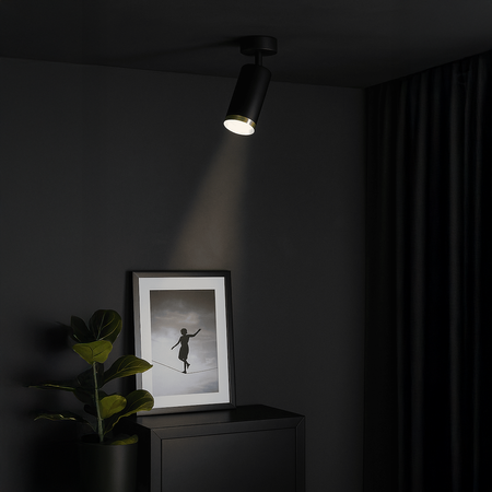 Oprawa Mica Spot Czarny + Złoty 1xGU10 Milagro ML2094