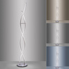 Lampa podłogowa fala LED w kolorze stalowym Q-MALINA Paul Neuhaus 439-55 sterowana pilotem
