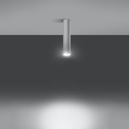 Lampa sufitowa, oprawa LAGOS 30 metalowa biała Sollux Lighting SL.0435