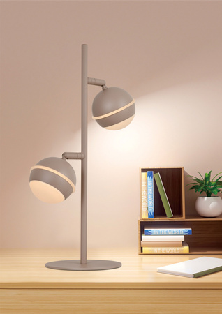Lampa stojąca dwójka Biarritz kaszmirowa Aviano Lighting 8047-213