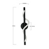 Kinkiet Meleca czarny LED CCT Light Prestige LP-2345/1W BK