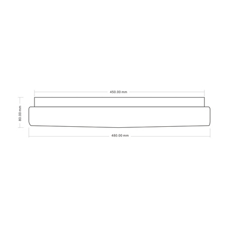 Plafon LED 48cm z tworzywa 4000K Borla Italux PLF-63748-XL-CL