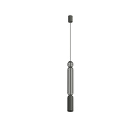 Lampa wisząca druciana tuba jedwabisty grafit 1xGU10 SINGLES A Nowodvorski 12195