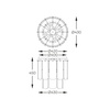 Lampa sufitowa NIRA E14 Zuma Line MX3523-8M-EGN