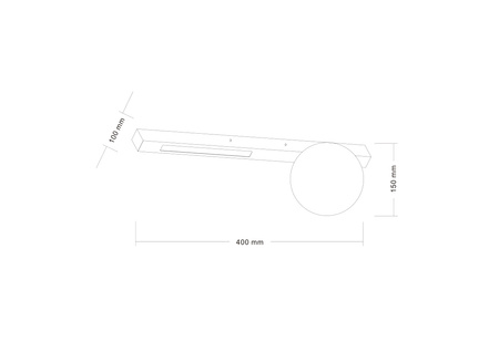 Kinkiet LUND G9/LED Zuma Line W231102-1 z dodatkowym podświetleniem