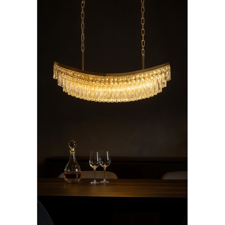 Duża lampa wisząca kryształowa 120cm 18xE14 ZAMBEZI 120 PENDANT GO Azzardo AZ6913