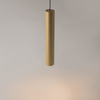 Złota lampa wisząca tuba 40cm o średnicy 6cm 1xGu10 Pro Focus MOD161PL-01G1 Maytoni