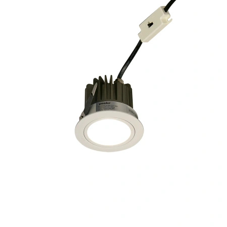 Białe okrągłe czko podtynkowe Pik LED RL0106-CCT-WH Yaskr
