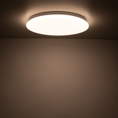 Okrągły plafon sufitowy o średnicy 26cm zmiana barwy światła OYSTER LED 12W Tk Lighting 18220