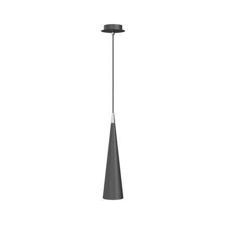 Lampa wisząca pojedyńcza czarna wąski stożek 1xGU10  Nevill P318PL-01B Maytoni