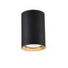 Tuba natynkowa Manacor 9 cm czarno - złota 1xGU10 Light Prestige LP-232/1D - 90 BK/GD
