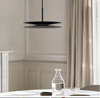 Czarna lampa wisząca w kształcie dysku LED 3000K DISC PENDANT 35 BK AZZARDO AZ6578