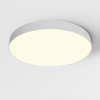 Biała okrągła lampa sufitowa o średnicy 60cm LED 3000K aż 7130 lumenów Zon C032CL-90W3K-RD-W Maytoni