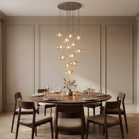Lampa wisząca o średncicy 72cm NEBIA NEW BROWN 13XG9 Tk Lighting 11794