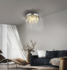 Lampa sufitowa okrągła chrom ze szklanymi zwisami KULUNKA 4xG9 Just Light 15048-17