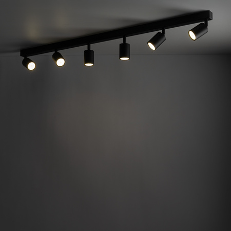 Sześciopunktowa czarna lampa sufitowa 127cm NEX BLACK LAMPA SUFITOWA 6XGU10 Tk Lighting 11370