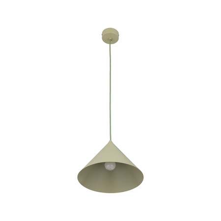 Lampa wisząca stożek w kolorze pistacjowym 26cm CONO M PISTACIO 1xE27 Tk Lighting 11418