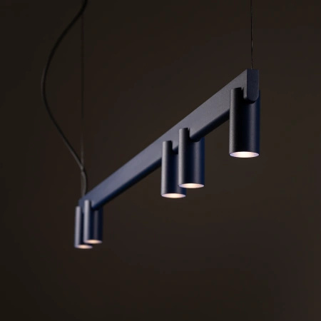 Lampa wisząca granatowa belka z tubami FOURTY LINE LED 1200 Nowodvorski 12407
