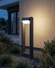 Ciemnoszara smukła lampa ogrodowa LED 50cm NOVARA GREY Kaja Lighting K-8257