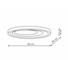 Plafon Alune oval LED CCT Light Prestige LP-3009/1C WH oval