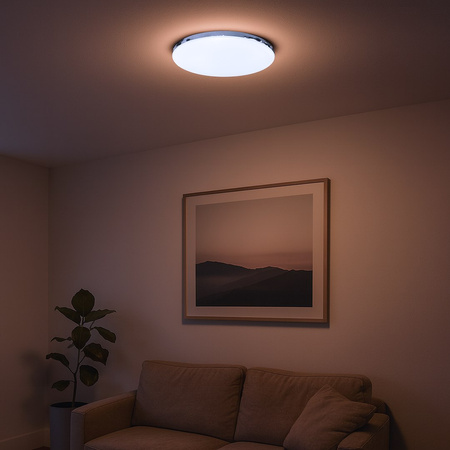 Plafon MAYA Chrome 36W LED Ø500 Milagro ML1833