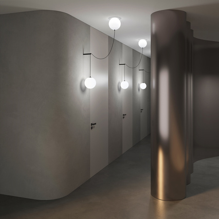 Lampa wisząca LED 3000K dwie szklane kule z kreatywnym układem Twins MOD427PL-L20B3K1 Maytoni