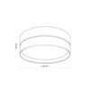 Lampa sufitowa plafon ECO 45cm TK Lighting 5775