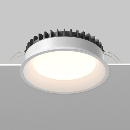 Okrągła oprawa wpuszczana o średnicy 17,5cm LED IP44 do łazienki Okno DL055-24W3-4-6K-W Maytoni
