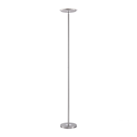 Prosta lampa podłogowa w kolorze stalowym HANS LED 3000K Just Light 11729-55