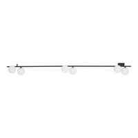 Czarna sześciopunktowa listwa sufitowa szklane kule IMELO BLACK 6XG9 Tk Lighting 11479
