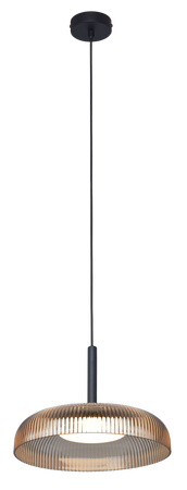 Lampa wisząca z okragłym karbowanym tworzywem 3000K LED SOLVIA Zuma Line P230757601