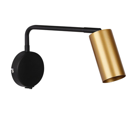 Tina lampa kinkiet czarno złoty 1x15w gu10 Candellux 21-76816