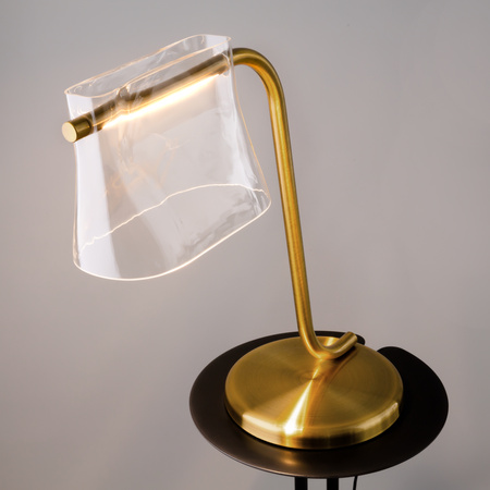 Ekskluzywna złota lampa stołowa LED 3000K Cabaret MOD170TL-L8BS3K Maytoni