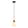 Lampa wisząca pionowa kompozycja z opalowych i jasnoszarych kloszy LED 3000K Modern 13W Maxlight P0627