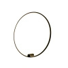 Kinkiet czarna obręcz o średnicy 90cm Ringa L 1xLED WL0116-L-BK Yaskr