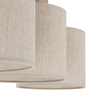 Lampa sufitowa trzy abażury na drewnianej podstawie VIGA SHADE SOSNA 3xE27 Tk Lighting 11880