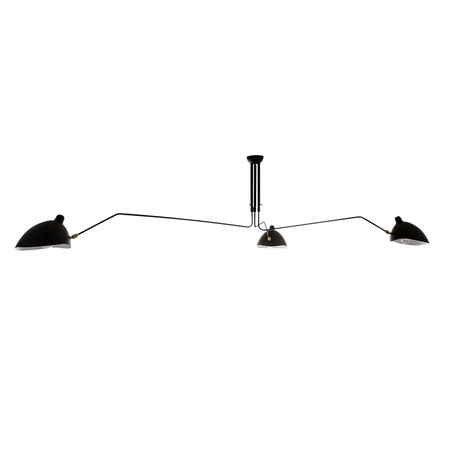 Lampa wisząca Davis trójramienna industrialna w kolorze czarnym 3xE27 Italux MDE610-3