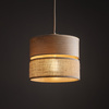 Lampa wisząca abażur DORMA WOOD JUTA 1xE27 Tk Lighting 11785