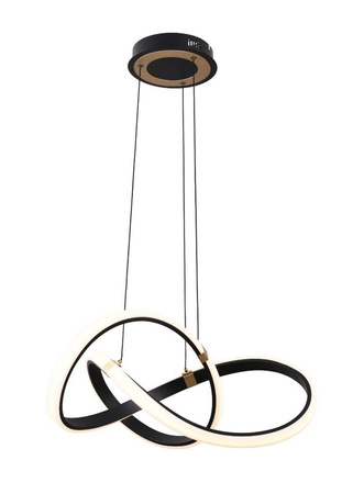 Lampa wisząca czarna INDIGO LED Zuma Line MD9717-1-3BGD