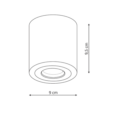 Faro XL oprawa natynkowa czarna IP65 Light Prestige LP-6510/1SM XL BK