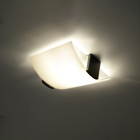 Lampa sufitowa plafon EMILIO z elementem drewna Sollux Lighting SL.0186