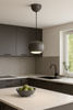 6026-117 Lampa wisząca jedynka Positano szara